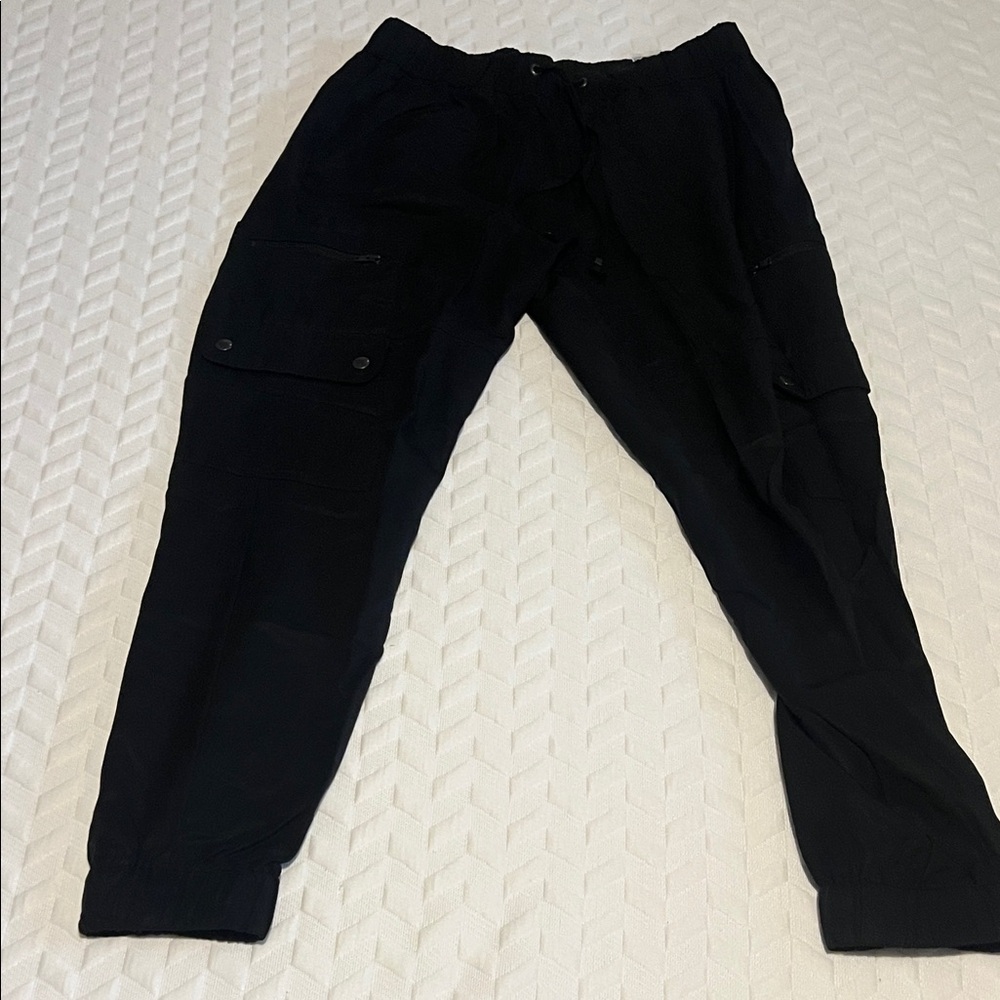 Banana Republic Black Cargo Jogger Pants